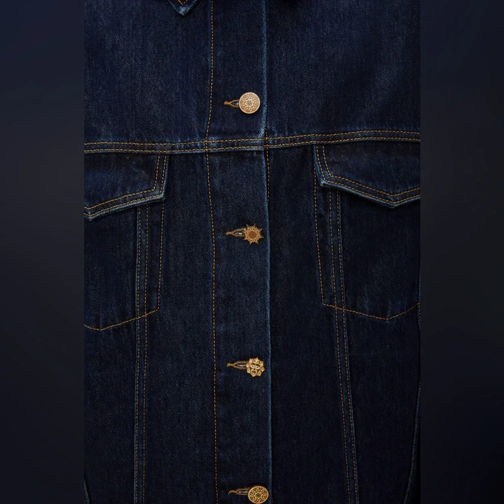 FARM RIO Dark Denim Buttoned Jacket - Picture 5 of 5